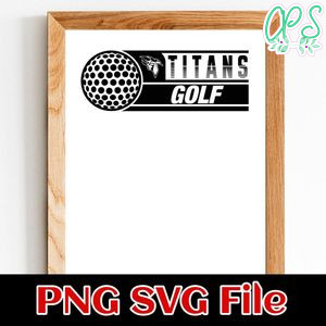 Titans Golf SVG design template