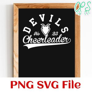 Devils Cheerleader Team SVG Customizable