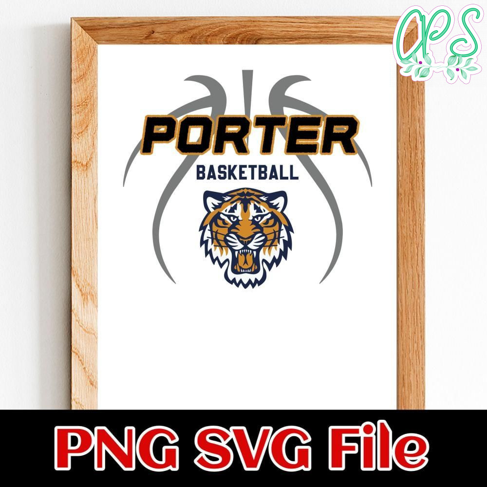 Porter basketball Customer Request PNG file template
