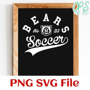 Bears Soccer Team SVG Customizable