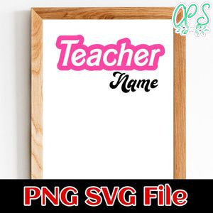 Barbie Teacher SVG Customizable Instant Download