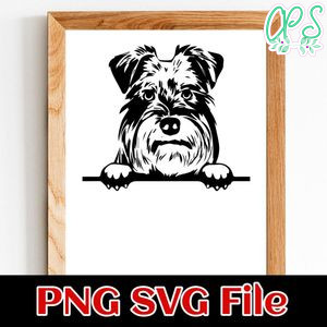 Schnauzer PNG SVG file template