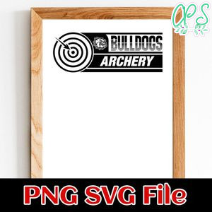 Bulldogs Archery SVG design template