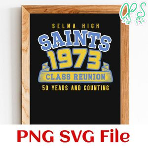 Saints high school Class Reunion PNG design template