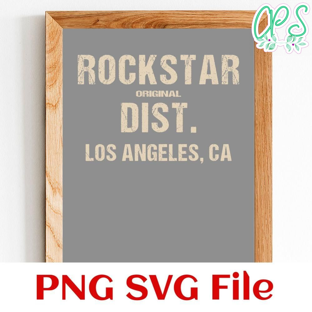 Rockstar original dist Los Angeles CA Customer Request PNG file template