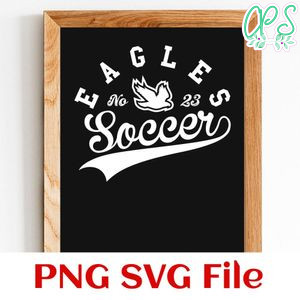 Eagles Soccer Team SVG Customizable