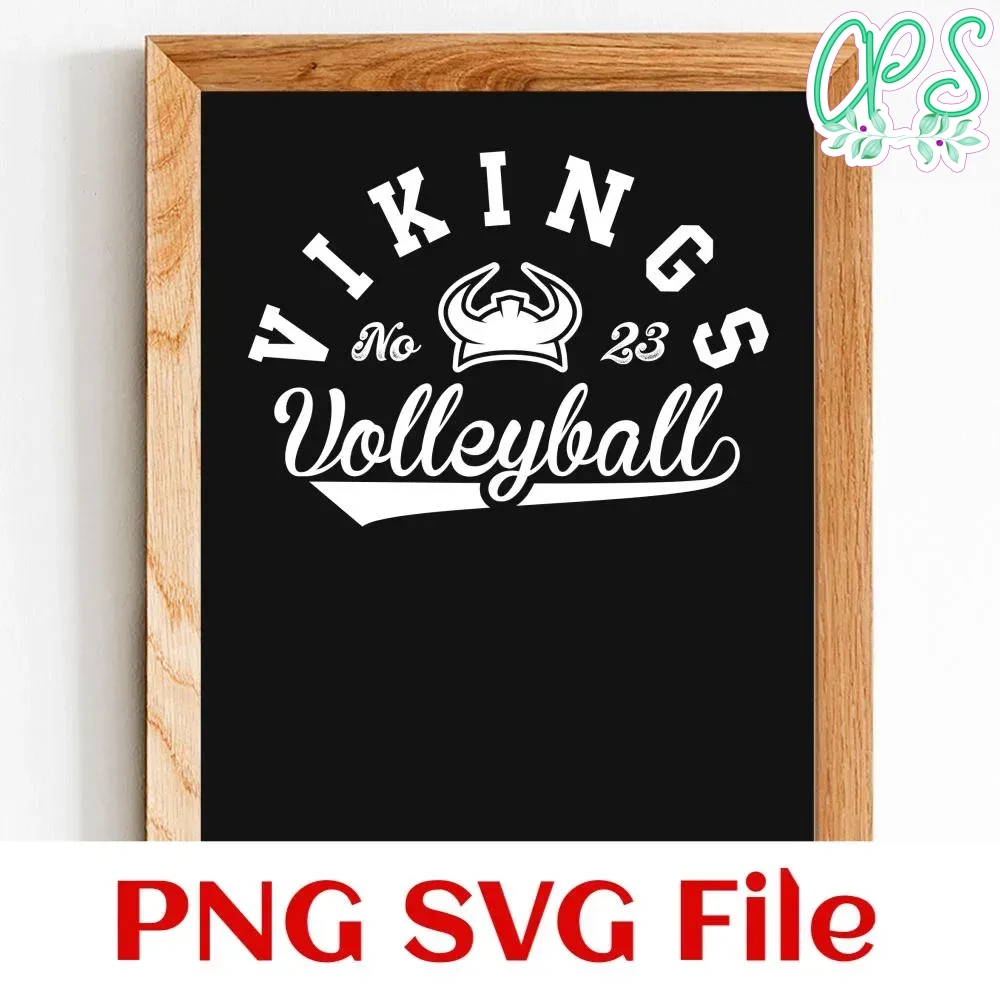 Vikings Volleyball Team SVG Customizable CustomPartyShirts Studio