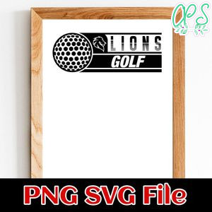 Lions Golf SVG design template