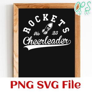 Rockets Cheerleader Team SVG Customizable