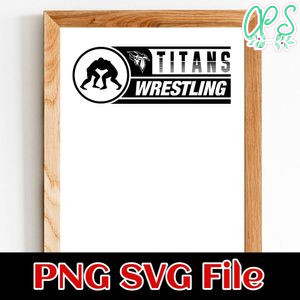 Titans Wrestling SVG design template