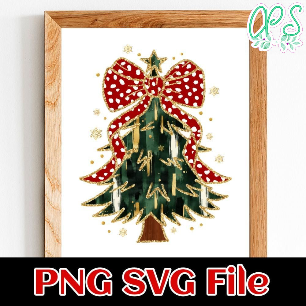 Colorful Coquette Glitter Christmas Customer Request PNG file template