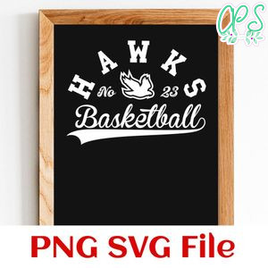 Hawks Basketball Team SVG Customizable