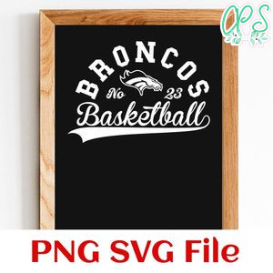Broncos Basketball Team SVG Customizable