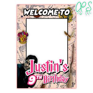 Harry Potter Photo Booth Props Customizable Template Instant Download