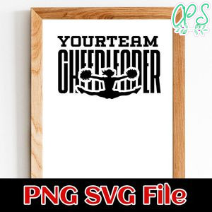 Cheerleader custom Name PNG SVG design template