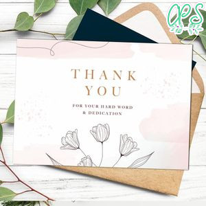 Appreciation card Customizable template instant download