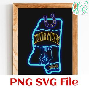Addicted to This Kuntry Lyfe PNG SVG file template