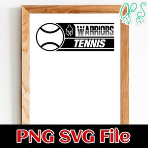 Warriors Tennis SVG design template