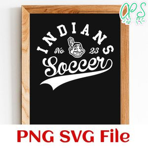 Indians Soccer Team SVG Customizable