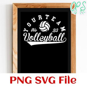 Volleyball Team Template SVG Customizable