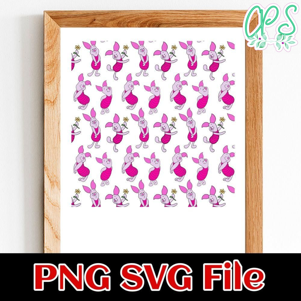 Piglet Pattern Customer Request PNG file template