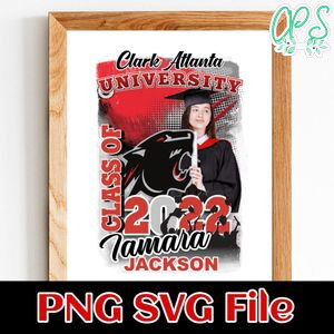 Graduate Clark Atlanta university PNG design template