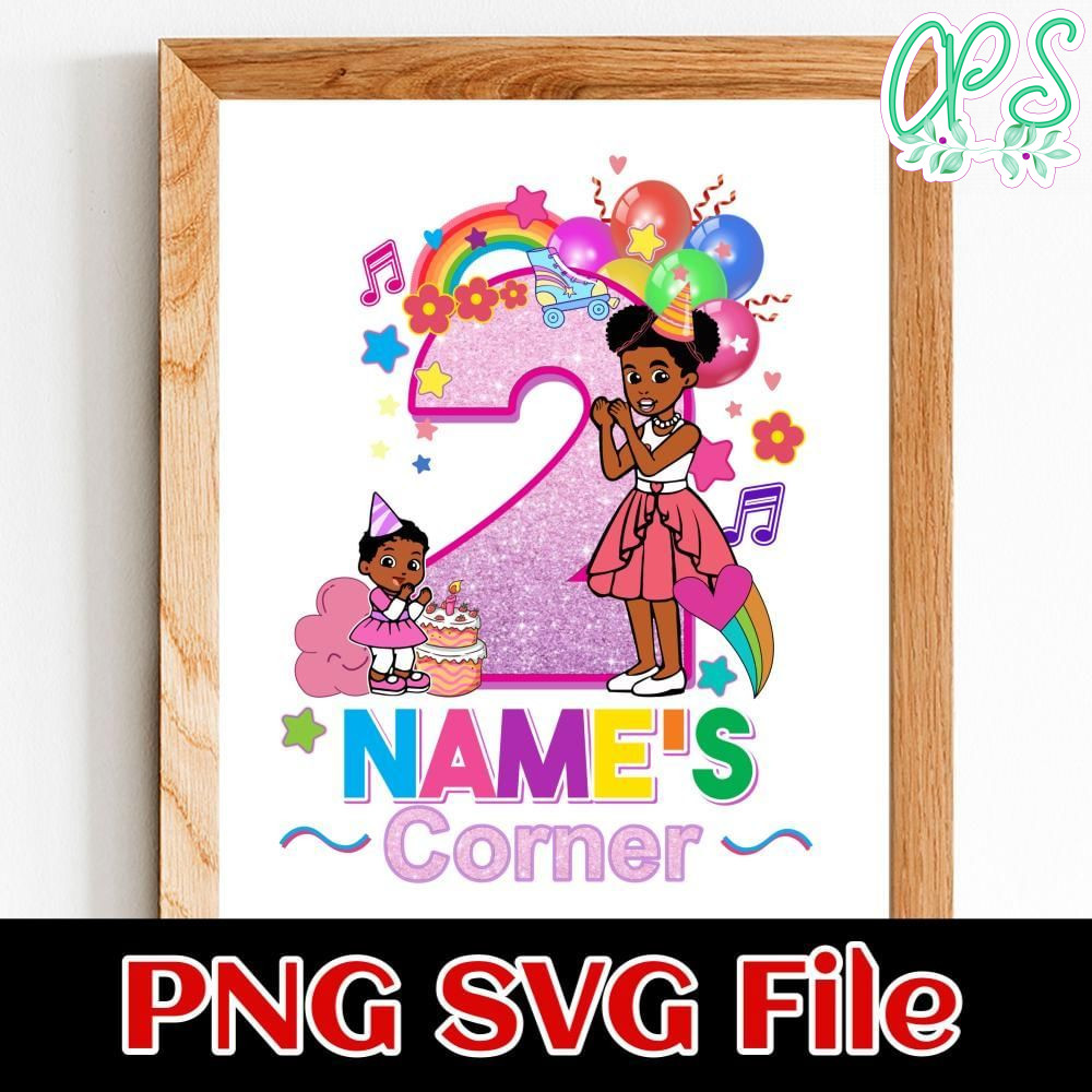 Gracie's corner Birthday 3 Customer Request PNG file template