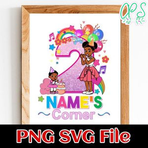 Gracie's corner Birthday 3 Customer Request PNG file template