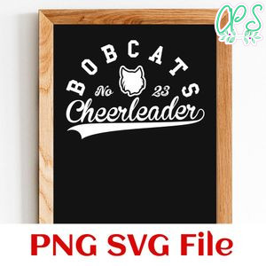 Bobcats Cheerleader Team SVG Customizable