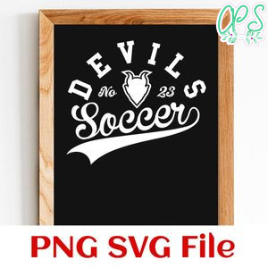Devils Soccer Team SVG Customizable