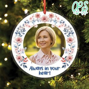 Forever in our heart custom Name 2 Acrylic Ornament Gift