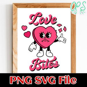Love Bites Valentines Day PNG SVG file template