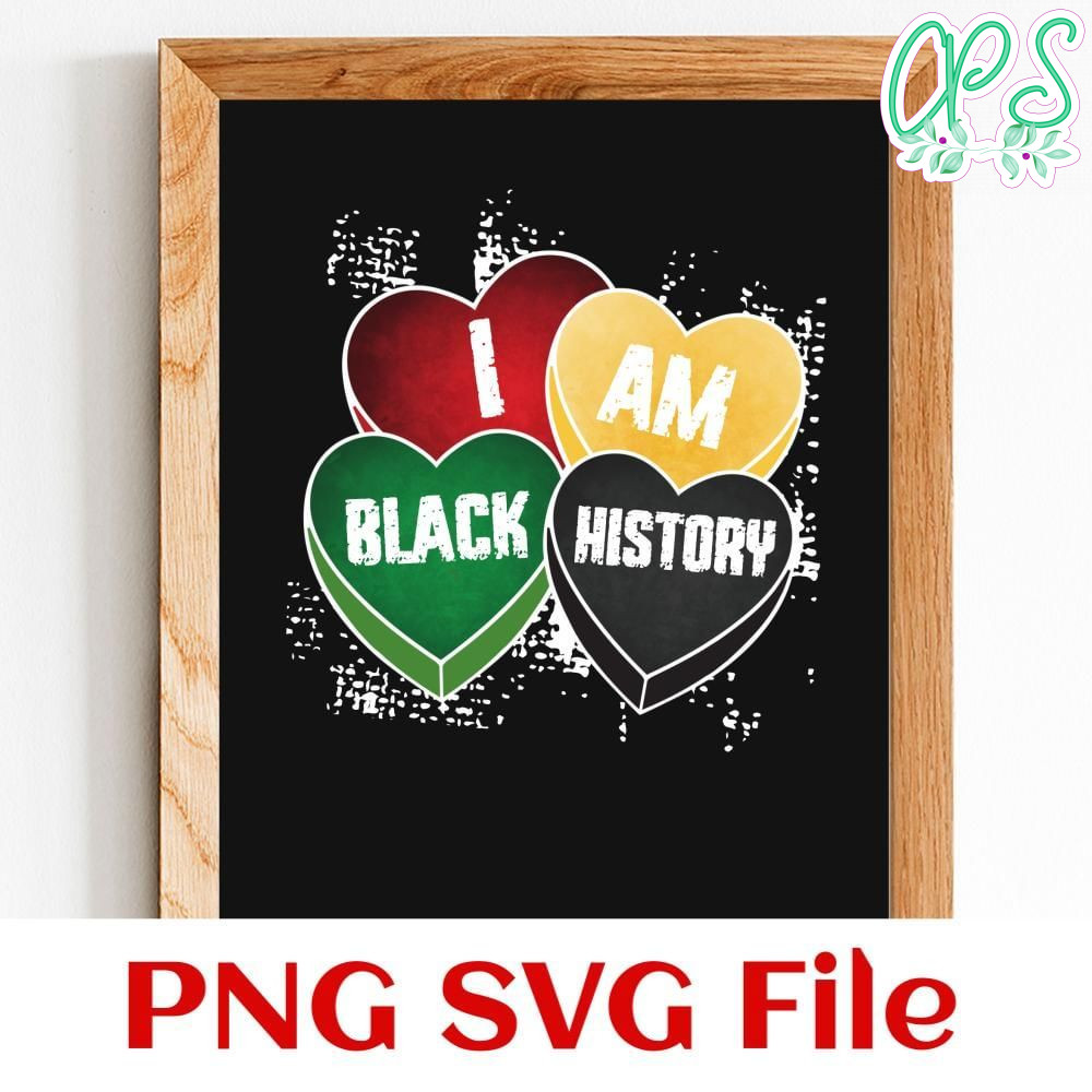 I am black history Customer Request PNG file template