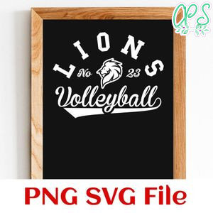 Lions Volleyball Team SVG Customizable