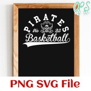 Pirates Basketball Team SVG Customizable
