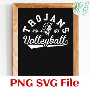 Trojans Volleyball Team SVG Customizable