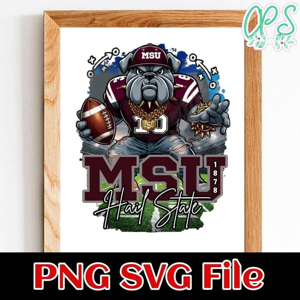 MSU Hail State Customer Request PNG file template