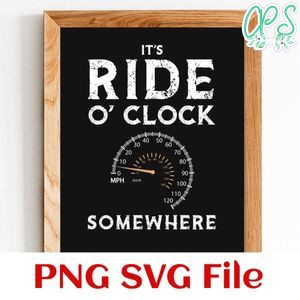 It's ride o clock somewhere PNG design template