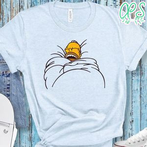 Homer Simpson Sleeping Lazy Shirt