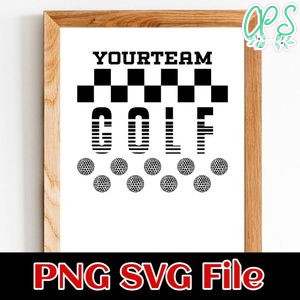 Golf Team Banner SVG design template