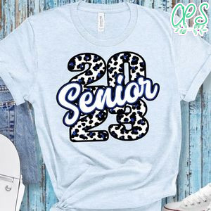 Blue and Black Senior Class of 2023 PNG file template