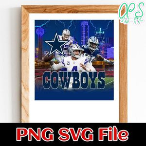 Dallas Cowboy All Over Print PNG design template