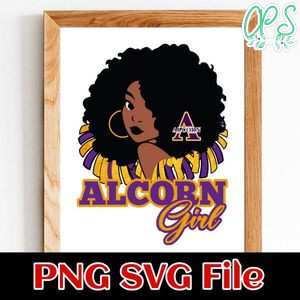 Alcorn Girl PNG SVG file template