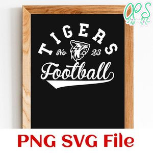 Tigers Football Team SVG Customizable