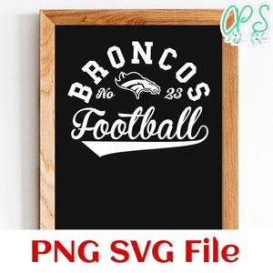 Broncos Football Team SVG Customizable