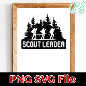 Scout Leader SVG PNG design template
