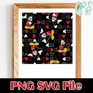 Mickey Mouse Pattern Customer Request PNG file template