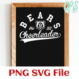 Bears Cheerleader Team SVG Customizable