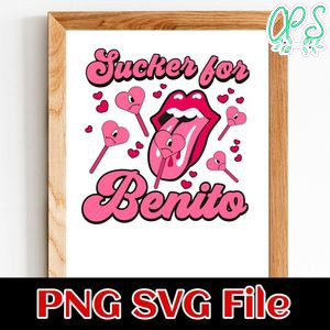 Sucker For Benito PNG SVG file template