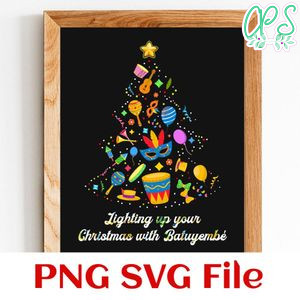 Batucada Merry Christmas PNG design template